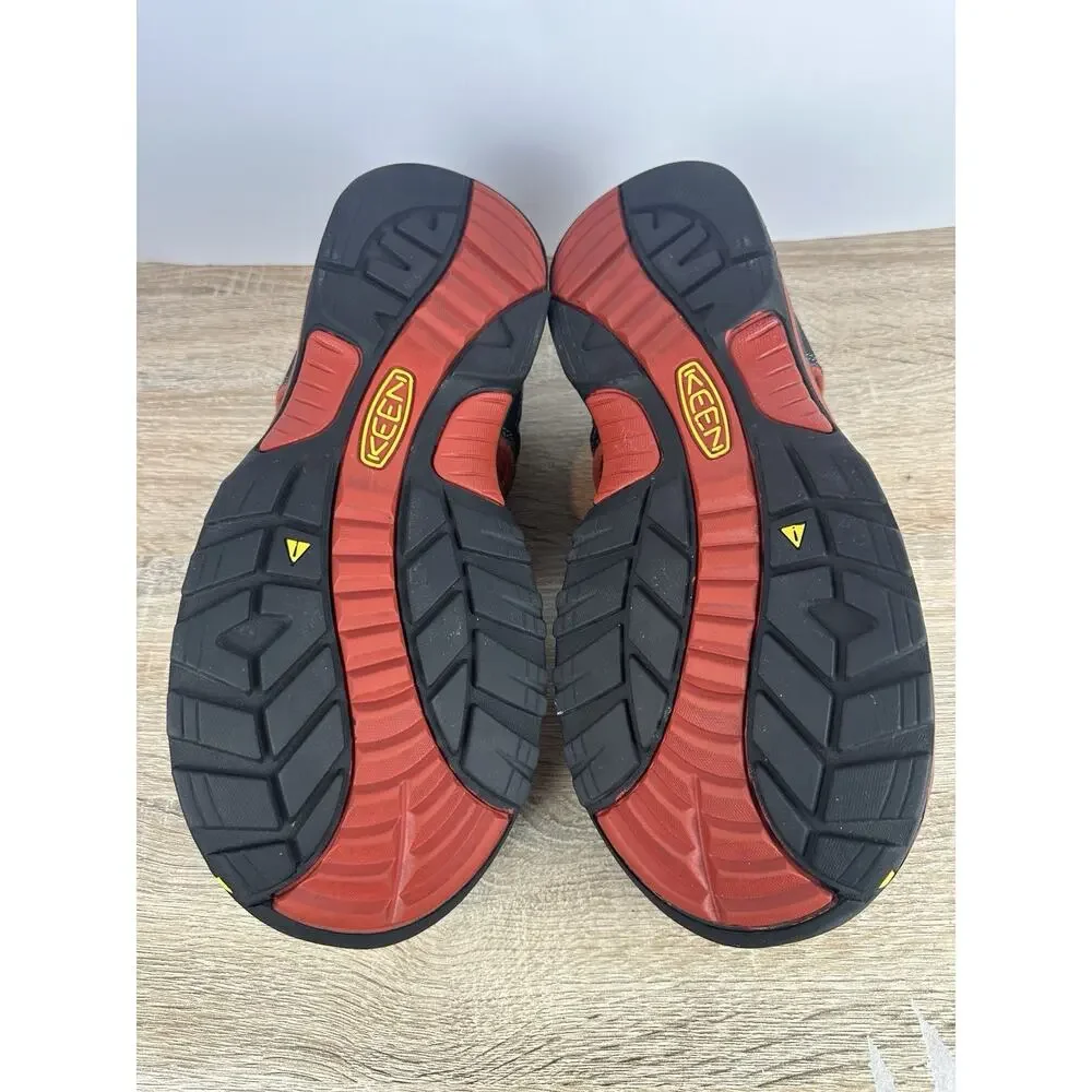 KEEN Men’s Waterproof Hiking Sandals Black Red US 11.5 EU 45 American Built